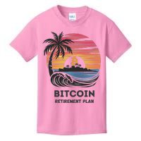 Bitcoin Retirement Plan Btc Crypto Trading Cryptocurrency Kids T-Shirt