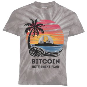 Bitcoin Retirement Plan Btc Crypto Trading Cryptocurrency Kids Tie-Dye T-Shirt