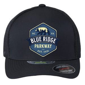 Blue Ridge Parkway BRP North Carolina And Virginia Design Flexfit Unipanel Trucker Cap