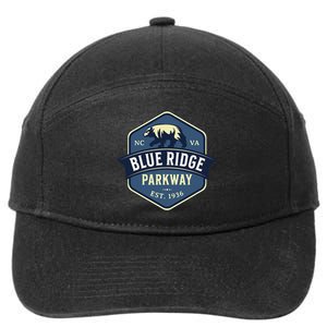 Blue Ridge Parkway BRP North Carolina And Virginia Design 7-Panel Snapback Hat