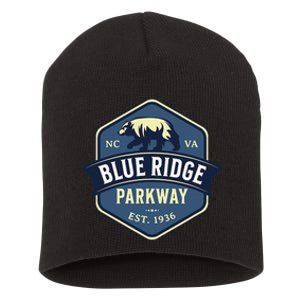 Blue Ridge Parkway BRP North Carolina And Virginia Design Short Acrylic Beanie