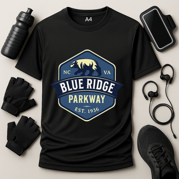 Blue Ridge Parkway Brp North Carolina And Virginia Cooling Performance Crew T-Shirt