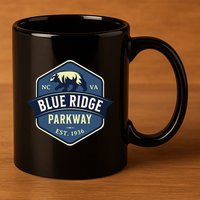 Blue Ridge Parkway Brp North Carolina And Virginia 11oz C Handle Ceramic Mug