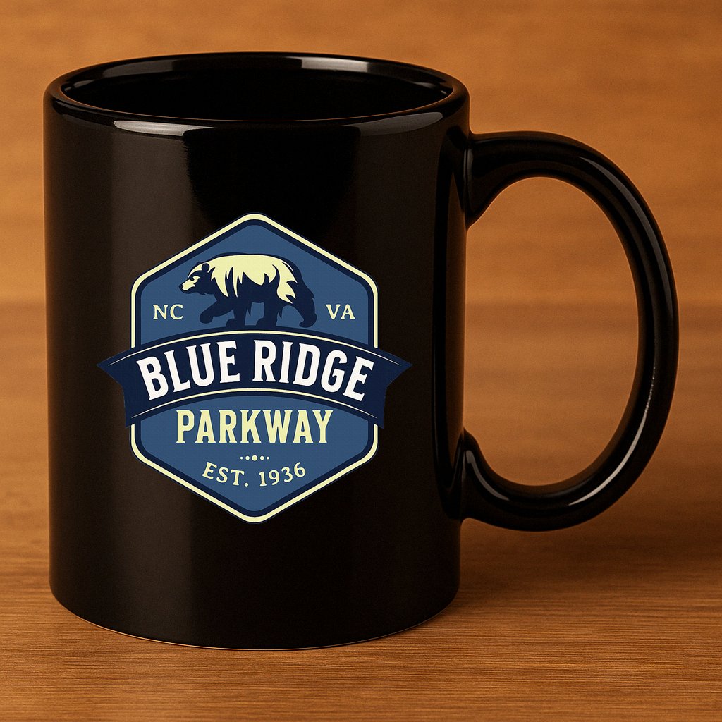 Blue Ridge Parkway Brp North Carolina And Virginia 11oz C Handle Ceramic Mug