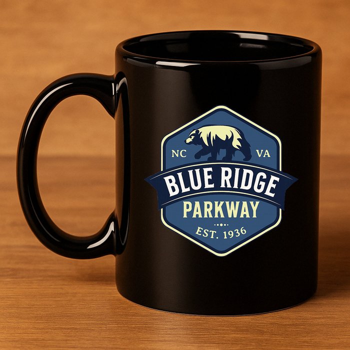 Blue Ridge Parkway Brp North Carolina And Virginia 11oz C Handle Ceramic Mug