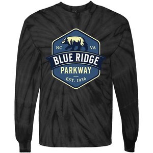 Blue Ridge Parkway Brp North Carolina And Virginia Tie-Dye Long Sleeve Shirt