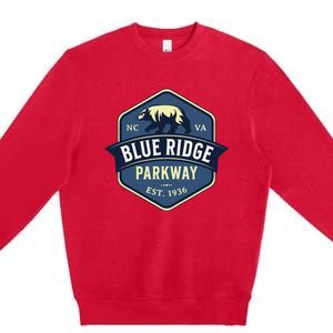 Blue Ridge Parkway Brp North Carolina And Virginia Premium Crewneck Sweatshirt