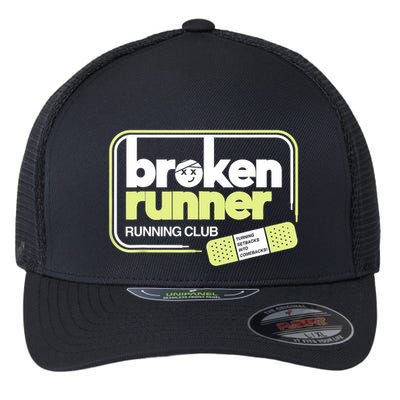Broken Runner Running Club Turning Setbacks Into Comebacks Flexfit Unipanel Trucker Cap