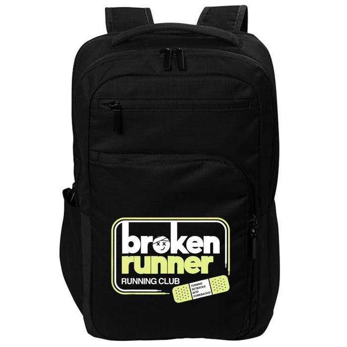 Broken Runner Running Club Turning Setbacks Into Comebacks Impact Tech Backpack