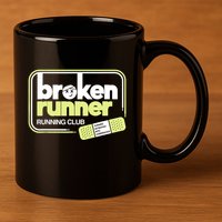 Broken Runner Running Club Turning Setbacks Into Comebacks 11oz C Handle Ceramic Mug