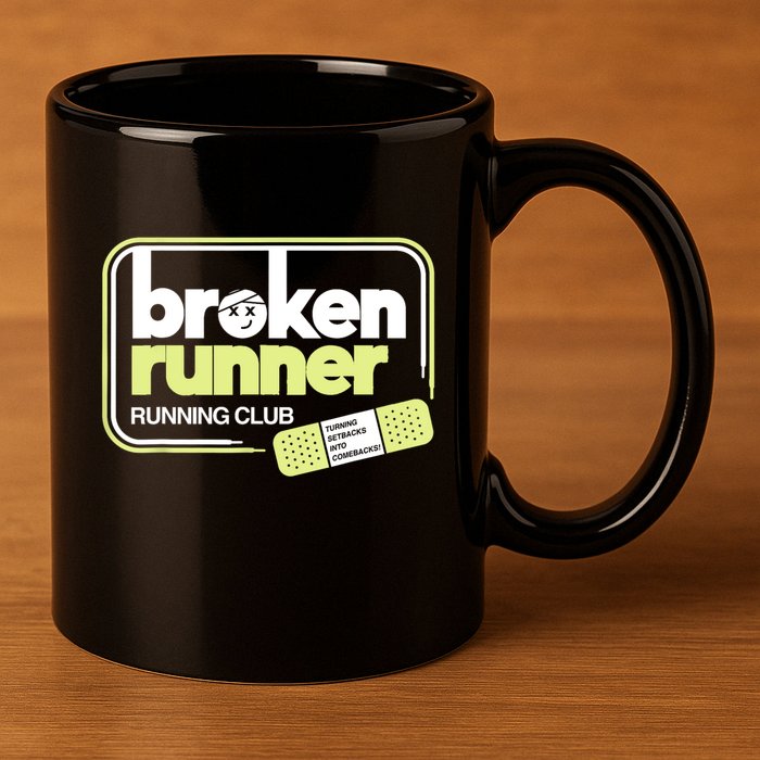 Broken Runner Running Club Turning Setbacks Into Comebacks 11oz C Handle Ceramic Mug