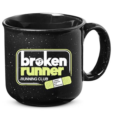 Broken Runner Running Club Turning Setbacks Into Comebacks 15oz Campfire Ceramic Mug