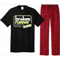 Broken Runner Running Club Turning Setbacks Into Comebacks Pajama Set