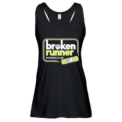 Broken Runner Running Club Turning Setbacks Into Comebacks Ladies Essential Flowy Tank