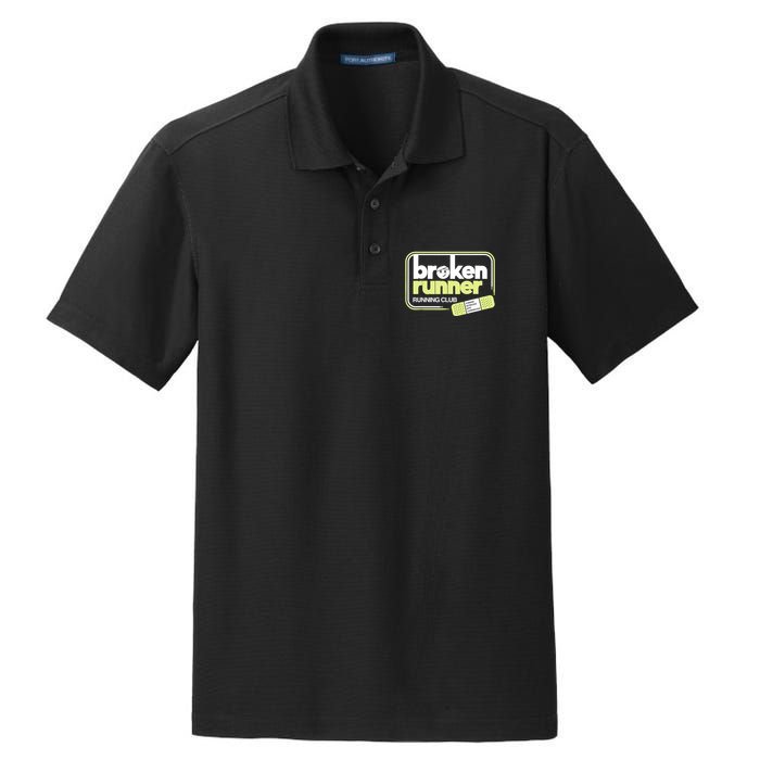 Broken Runner Running Club Turning Setbacks Into Comebacks Dry Zone Grid Polo