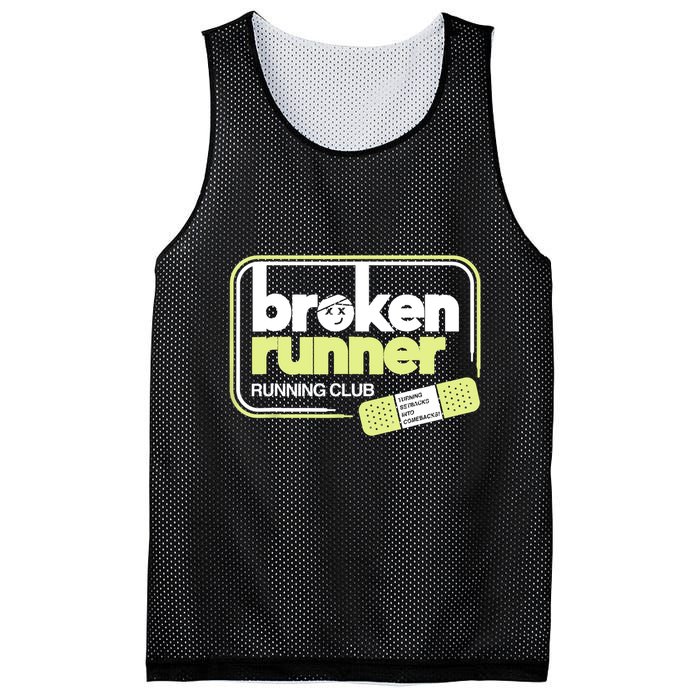 Broken Runner Running Club Turning Setbacks Into Comebacks Mesh Reversible Basketball Jersey Tank