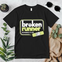 Broken Runner Running Club Turning Setbacks Into Comebacks Premium T-Shirt
