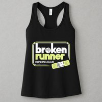 Broken Runner Running Club Turning Setbacks Into Comebacks Womens Tank Top