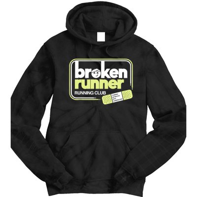 Broken Runner Running Club Turning Setbacks Into Comebacks Tie Dye Hoodie