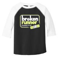 Broken Runner Running Club Turning Setbacks Into Comebacks Toddler Fine Jersey T-Shirt