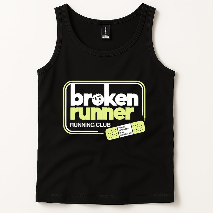 Broken Runner Running Club Turning Setbacks Into Comebacks Tank Top