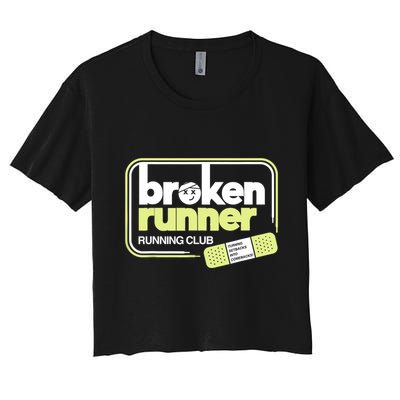 Broken Runner Running Club Turning Setbacks Into Comebacks Crop Top