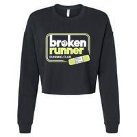 Broken Runner Running Club Turning Setbacks Into Comebacks Cropped Pullover Crew