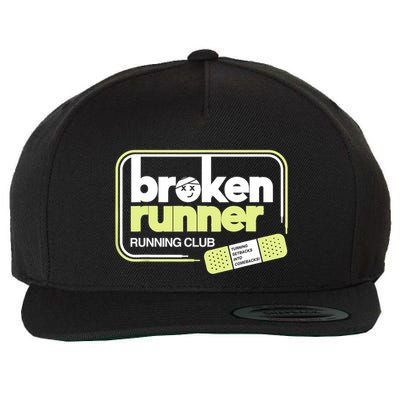 Broken Runner Running Club Turning Setbacks Into Comebacks Wool Snapback Cap