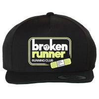 Broken Runner Running Club Turning Setbacks Into Comebacks Wool Snapback Cap