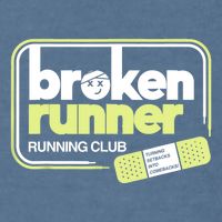 Broken Runner Running Club Turning Setbacks Into Comebacks Garment-Dyed Sweatshirt