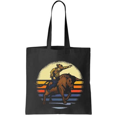 Bull Riding Rodeo Rider Cowboy Western Vintage Retro Gift Bag