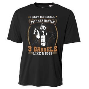 Barrel Racing Rodeo Cow Quote for a Barrel Racer Cooling Performance Crew T-Shirt