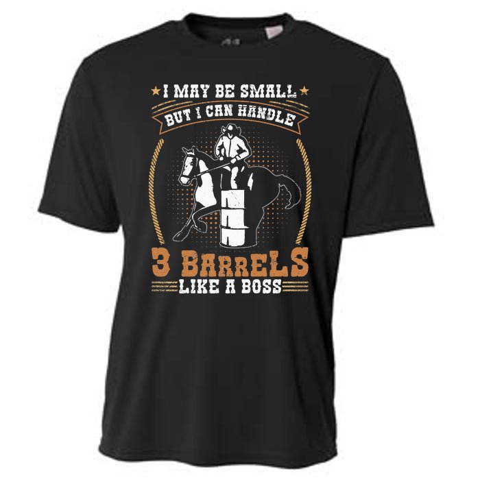 Barrel Racing Rodeo Cow Quote for a Barrel Racer Cooling Performance Crew T-Shirt