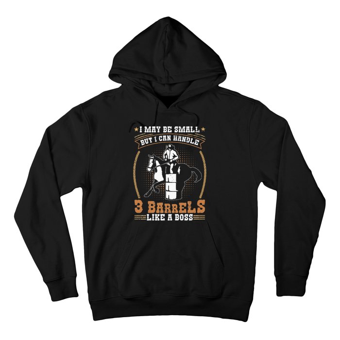 Barrel Racing Rodeo Cow Quote for a Barrel Racer Hoodie