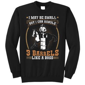 Barrel Racing Rodeo Cow Quote for a Barrel Racer Sweatshirt