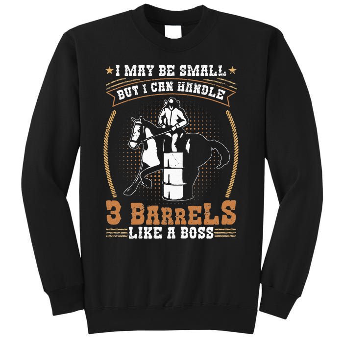 Barrel Racing Rodeo Cow Quote for a Barrel Racer Sweatshirt