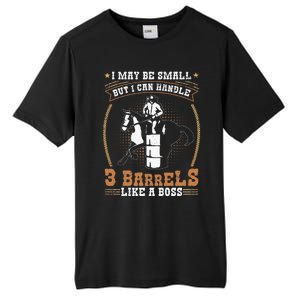 Barrel Racing Rodeo Cow Quote for a Barrel Racer Tall Fusion ChromaSoft Performance T-Shirt