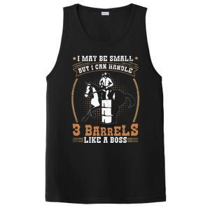 Barrel Racing Rodeo Cow Quote for a Barrel Racer PosiCharge Competitor Tank