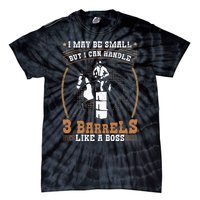 Barrel Racing Rodeo Cow Quote for a Barrel Racer Tie-Dye T-Shirt