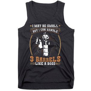 Barrel Racing Rodeo Cow Quote for a Barrel Racer Tank Top