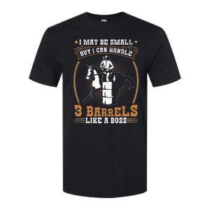 Barrel Racing Rodeo Cow Quote for a Barrel Racer Softstyle CVC T-Shirt