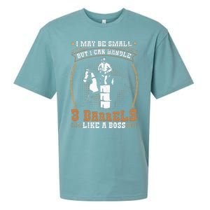 Barrel Racing Rodeo Cow Quote for a Barrel Racer Sueded Cloud Jersey T-Shirt