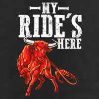 Bull Riders Rodeo my ride's here for Western Ranch Cowboys Hat