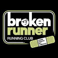 Broken Runner Running Club Turning Setbacks Into Comebacks Flat Bill Trucker Hat