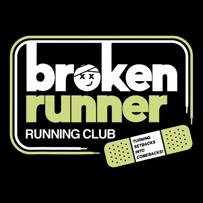 Broken Runner Running Club Turning Setbacks Into Comebacks Flat Bill Trucker Hat