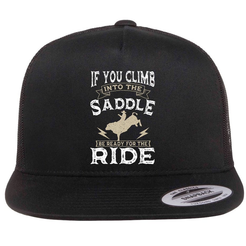 Bull Riding Rodeo Sport Cowboy Bull Rider Flat Bill Trucker Hat