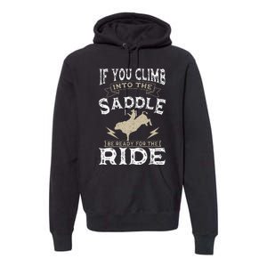 Bull Riding Rodeo Sport Cowboy Bull Rider Premium Hoodie