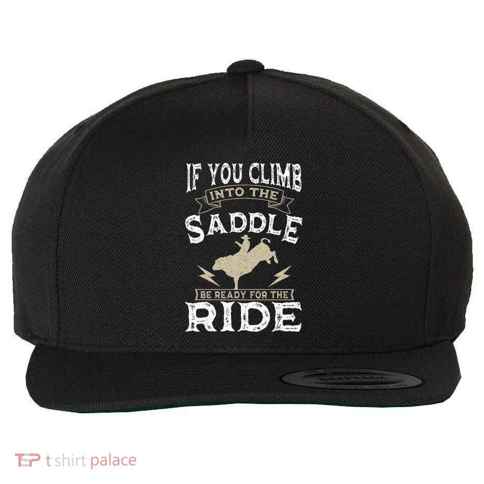 Bull Riding Rodeo Sport Cowboy Bull Rider Wool Snapback Cap