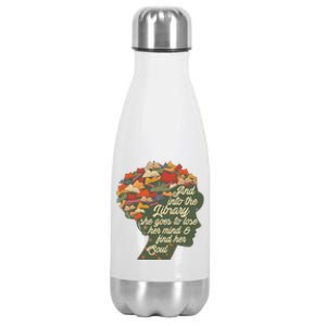 Bookworm Reader Reading Day Librarian Book Lover Quote Gift Stainless Steel Insulated Water Bottle