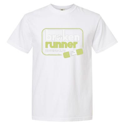 Broken Runner Running Club Turning Setbacks Into Comebacks Gift Garment-Dyed Heavyweight T-Shirt